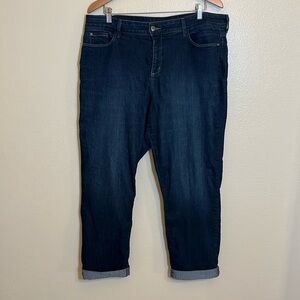 NYDJ Lift Tuck Technology Blue Ankle Jeans